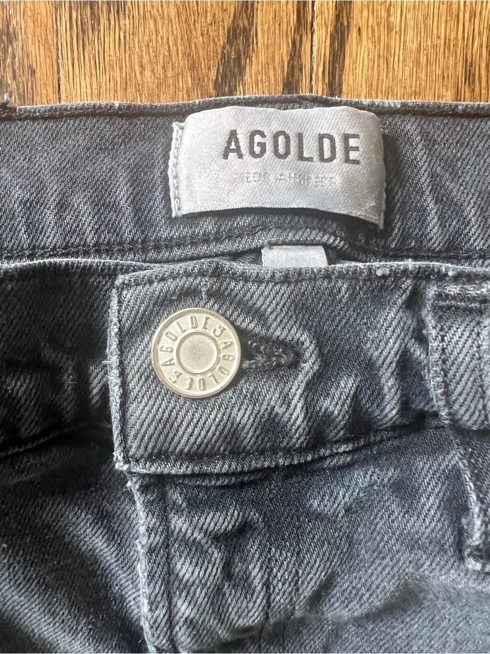 Agolde Black Skinny Jeans with Raw Hem - Picture 3 of 8